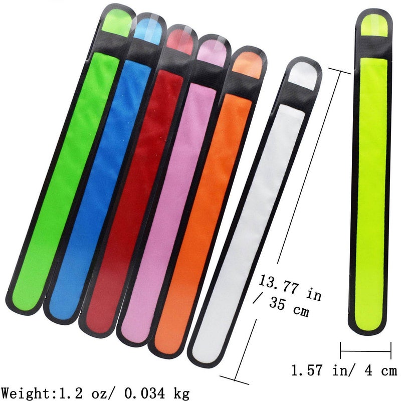 AMNQUERXUS LED Glow Slap Bracelet Light Up Wristband High Visibility Safety Gear for Cycling Walking Running Concert Camping Outdoor Sports-Fits Women Men (7 Pack - Colorful) - Image 3